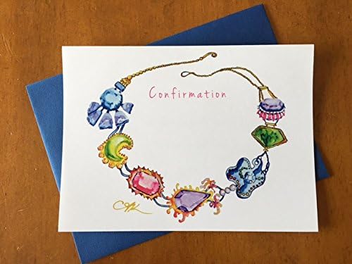 Jeweled Necklace Confirmation Card