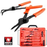 51eLy%2Bye3TL. SL160  Professional Grade Automotive 11 Piece Ultimate Snap Ring Plier Set