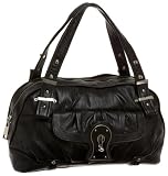 Steven by Steve Madden City Lock Satchel,Black,one size