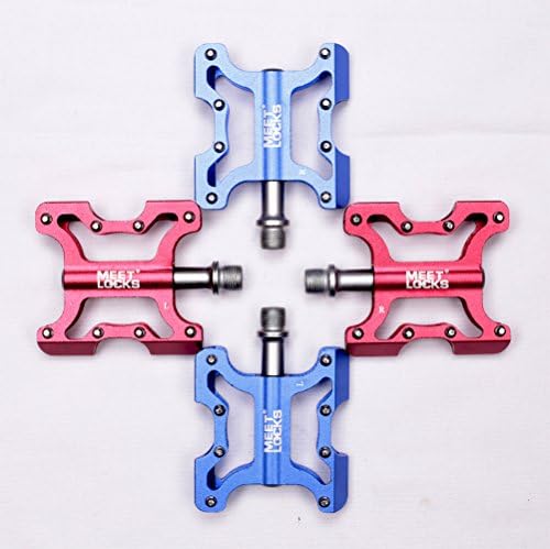 Promotion:meetlocks Bike Pedal Platform , 6061# CNC Aluminum, CNC Ultral Strong Cr-mo Material Spindle Axle 9/16" , Ultral Du/sealed Bearing