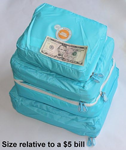 CherryTravel Luggage / Suitcase Packing Organizers 4-piece Blue