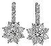 18k White Gold Drop Cluster Diamond Earrings (2.29 cttw, E-F Color, VS2 Clarity)