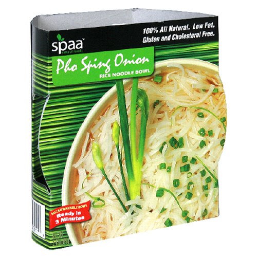 Spaa Pho Spring Onion Noodle Soup Bowl, 2.43-Ounce (Pack of 36) by Spaa Natural Foods
