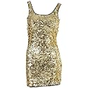 Jessicas Attic Tone Sequin Dress - Gold - Womens