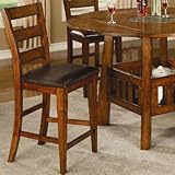 C.HEIGHT CHR,PU SEAT, F/OAK,19.2x22.5x43.2H