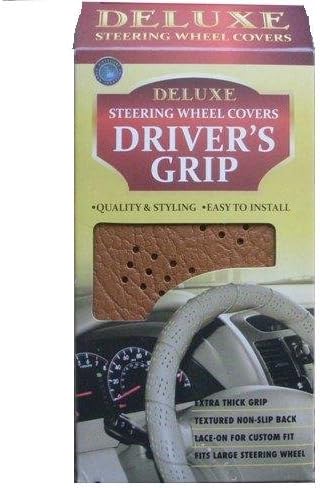 Steering Wheel Covers Drivers Grip 1 Off White or Burgundy