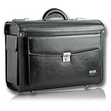 redolz® Pilotenkoffer U3014 aus Leder Aktenkoffer