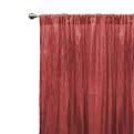 Home Crushed Taffeta Window Panel - Red