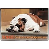 BULL DOG / PORCH DOORMAT Art by Barrie Barnett