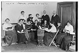 Photo: Prayers,Sunday's Hall,headquarters,books,portrait photographs,Baine News Service