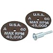 2 Cut Off Wheels & Mandrel Jewelry Cutting Rotary Tools
