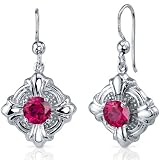 Victorian Style 2.50 Carats Ruby Round Cut Dangle CZ Diamond Earrings in Sterling Silver Free Shipping 51eMN8wTHRL. SL160 Victorian Style 2.50 Carats Ruby Round Cut Dangle CZ Diamond Earrings in Sterling Silver Free Shipping