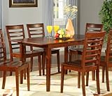 Parawood Furniture Picasso Collection Casual Dining Table With 12" Butter F ....