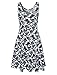 TAM WARE Womens Casual Fit and Flare Floral Sleeveless Dress TWCWD054-GRAY-US L