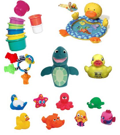 Rub-A-Dub-Dub-Fun-in-the-Tub Baby Bath Gift Package & FREE duckie gift-wrap