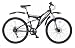 Boss Blackdawn Men's Dual Suspension Mountain Bike - 26-Inch, Black