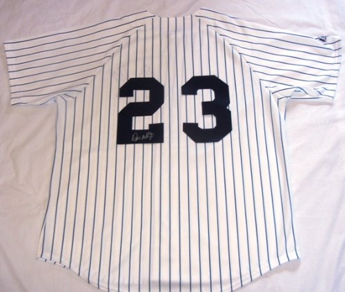 Don Mattingly Autographed New York Yankees Pinstripe Jersey W/PROOF, Picture of Don Signing For Us, New York Yankees, Los Angeles Dodgers, Donnie Baseball, The Hit Man