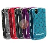 5 X Soft Hard Rubber Gel Case Cover for Blackberry Tour