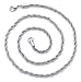 5mm Diamond Cut Stainless Steel Rope Chain Necklace available in 22, 24, 26, 30, and 36 inch length
