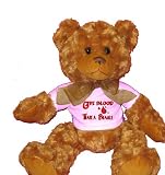 Give Blood Tease a Beagle Plush Teddy Bear with WHITE T-Shirt