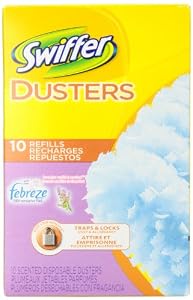Swiffer Dusters Disposable Cleaning Dusters Refills, Febreze Lavender Vanilla & Comfort Scent 10-Count (Pack of 3) (Packaging May Vary)