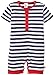 Zutano Baby Boys Primary Stripe Henley Bodysuit