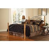 Hillsdale Furniture 164BKR Winsloh Bed Set with Rails, King, Black