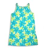 Banana Cabana by Plum Pudding - Girls Floral Cover Up Tank Dress, Blue, Yellow