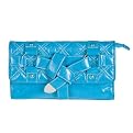 Angie & Lola Oversized Woven Clutch - Teal