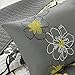 Mizone Allison 4 Piece Coverlet Set, Full/Queen, Yellow/Grey