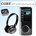 Coby MP707 4G MP3 Video Player With 2" LCD Black Bundle