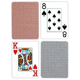 Copag Poker Size Jumbo Index Playing Cards (Blue Red Export Setup)