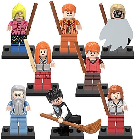 Harry Potter Friends Minifigures 8Pcs/Lot Hermione Jean Granger Ron Weasley Lord Voldemort Building Blocks Toys