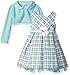 Youngland Baby Girls' Plaid Special Occasion Dress and Knit Cardigan