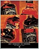 Mini Poster framed: Jack Daniels - Not Subject To Change I (20 x 16 inches)