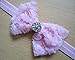 Qandsweet Baby Girl's Headbands Hair Bow Crystal Flower (9 Pack)