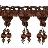 Chelsea Ball Tassel Trim - Chocolate 1 Yard