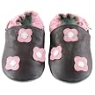 Ministar Baby Shoe - Chocolate w/Flowers