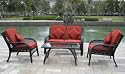 4pc Ascot Indoor or Outdoor Wicker Deep Seating Patio Set