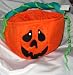 Ganz Pumpkin Jack O Lantern Plush Trick or Treat Bag for Halloween