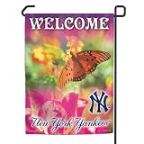 New York Yankees Butterfly Garden Flag