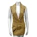 Camel Thick Long Sweater Vest Matching Belt Size Large