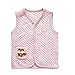 Monvecle Unisex Infant to Toddler Spring Vest Cotton Light Padded Waistcoat Pink 18-24M