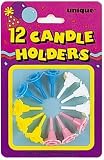 Birthday Candle Holders 12ct. Plastic