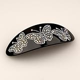 Melodique Noire - Cubitas Bellini Collection (Hand-set Swarovski Crystals, Hair Clip)