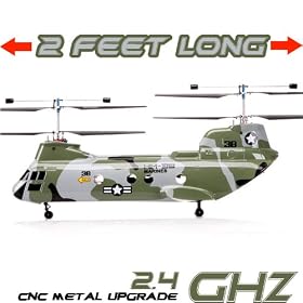 Walkera HM#38 - CH-47 Cargo transport plane -The biggest RC tandem Chinook helicopter in... by 