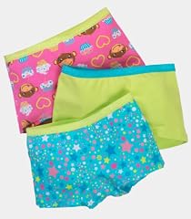 Fruit of the Loom Girls' 3pk Fresh Cotton Stretch Boyshort
