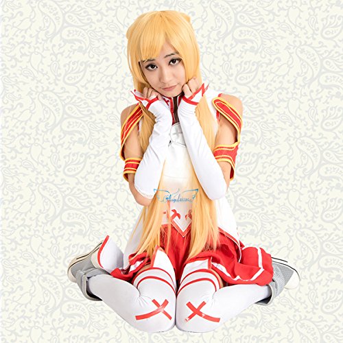 Angelaicos-Womens-Stage-Show-Cosplay-Costume-Dress-White-Red