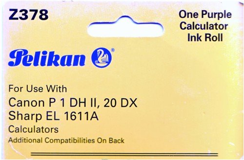 Pelikan Purple Calculator Ink Roll for Canon P 1 DH II, 20 DX & Sharp EL 1611A Calculators