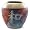 Elliptical Raku Calligraphy Vase - Harmony and Tranquility
